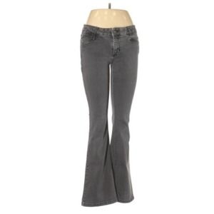 White House Black Market Skinny Flare Gray Jeans 6
